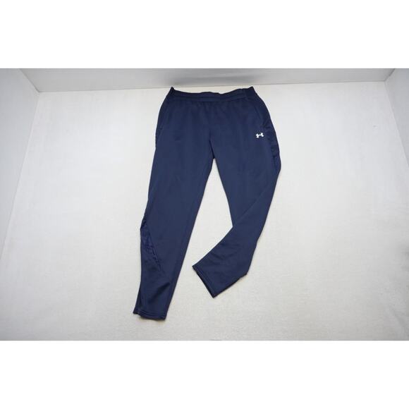 Under Armour Sweat Pants Loose Tapered Blue Athletic W/Pockets Mens Large - Picture 1 of 9